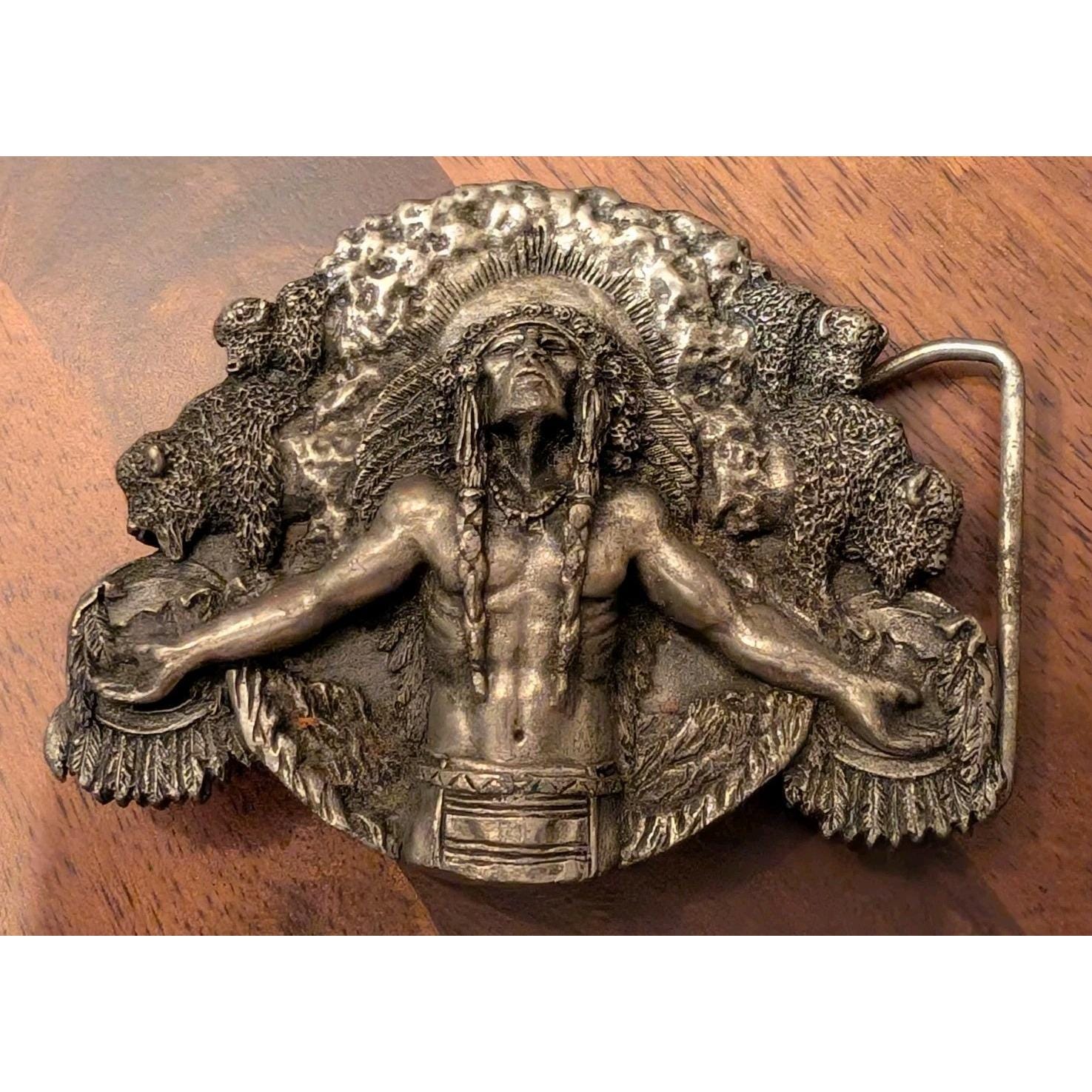 1982 Bergamot Brass Works Baseball Belt Buckle USA Limited Edition