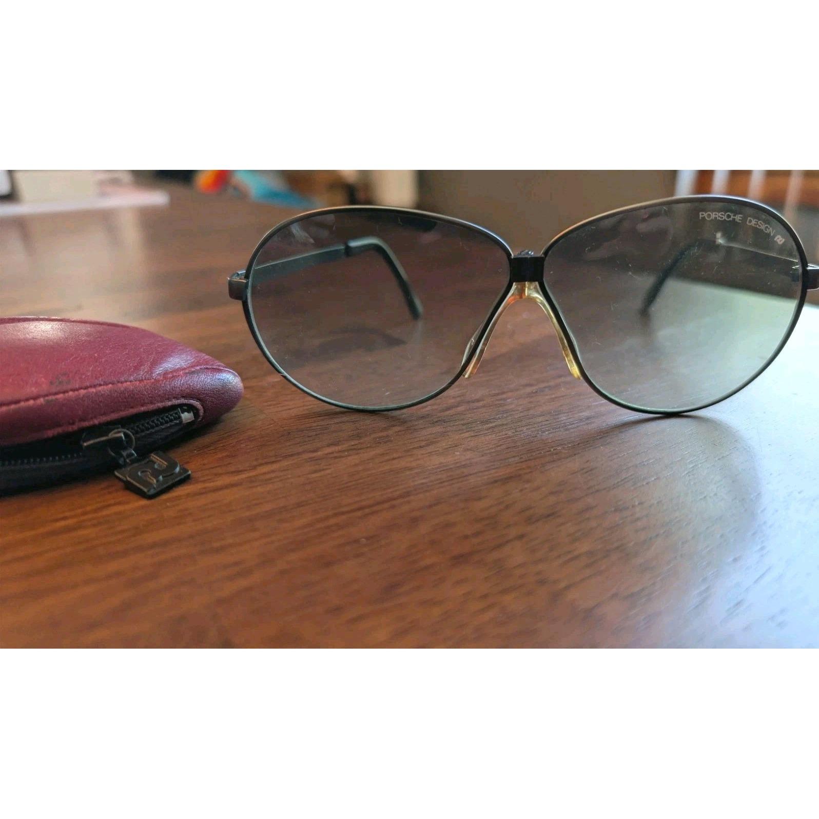 Carrera Porsche Vintage 1980s Aviator Foldable Sunglasses w/Zip Case #5626 Rare Carrera Porsche Design  main image 2