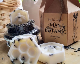 Lavender Botanical Soy Wax Melts Gift Box, 5 Pcs, Cruelty Free & Vegan