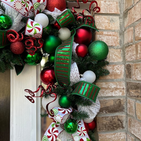 Christmas Garland for Front Door Etsy