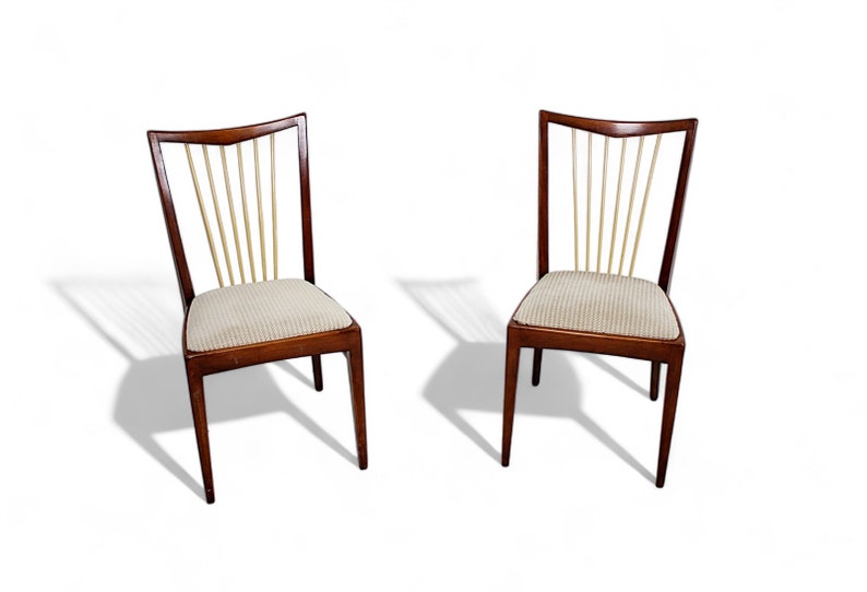 Retro 70s Chairs 2 X Set Vintage Chair Design Kitchen MID Country Style