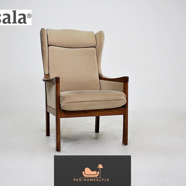 Casala Designer Wing Fauteuil Rembourrage Vintage Old Solid 60 er 50s Seat Classic