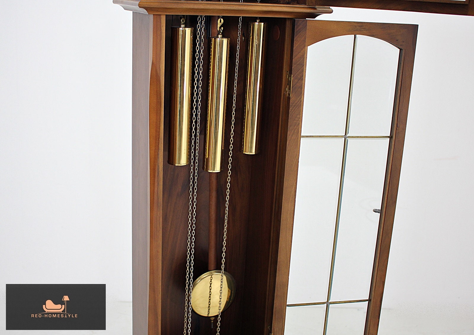 Grandfather Clock Tempus Fugit Schlagwerk Pendulum Antique Baroque