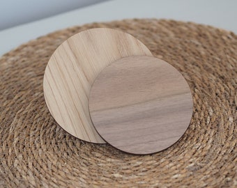 Oak/Walnut Veneer Circle Blanks | Available in various sizes | Cricut Weddings | Occasions | Personalised | Events | Charity Ball |