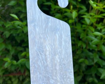 Iridescent Pearl Acrylic Door Hanger Blank: DIY Craft Sign (7.5cm x 20cm)
