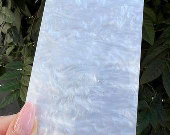 Pearl Acrylic Rectangle Blanks: DIY Wedding Place Cards, Signage (A6-A1 Sizes)