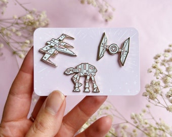 Star wars pastel ships set