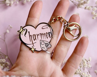 Charmed heart keychain