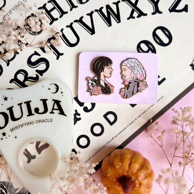 Wednesday & Enid Profiles Pins Etsy