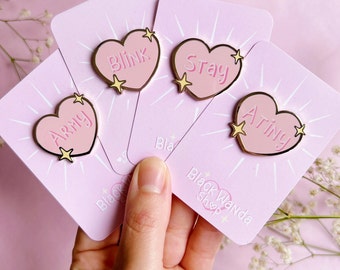 Kpop hearts pins Pre-Order