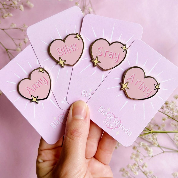 Kpop hearts pins Pre-Order