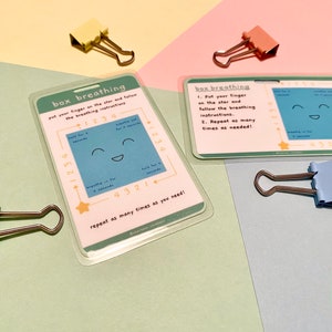 Box Breathing (B1) (einseitig) | Abzeichen Kumpels, Shift Buddies, Spiel, Ablenkung, Kinderleben, pädiatrisch, pädiatrisch, psychosysische Unterstützung