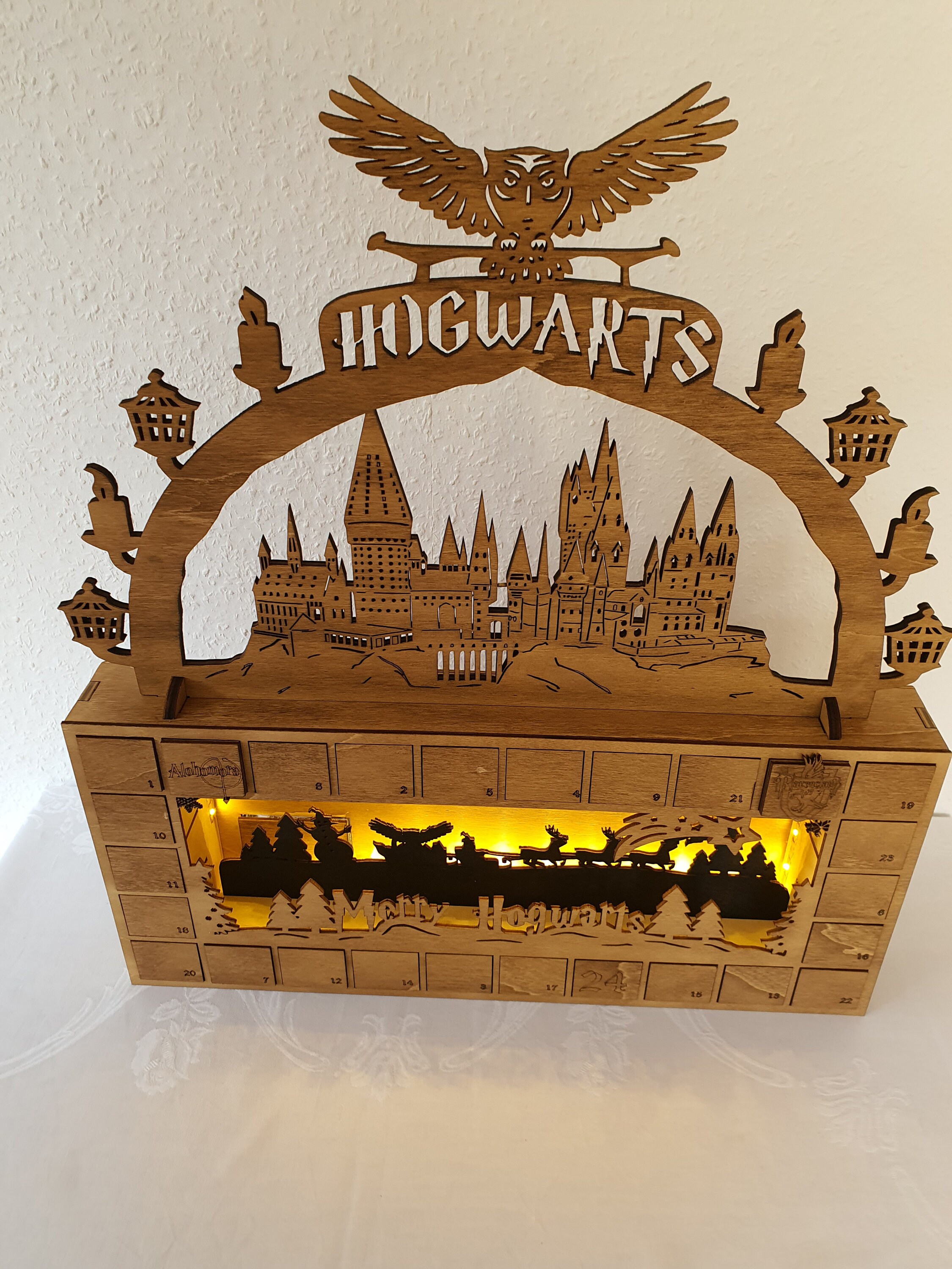 Hogwarts Advent Calendar From Harry Potter Handmade