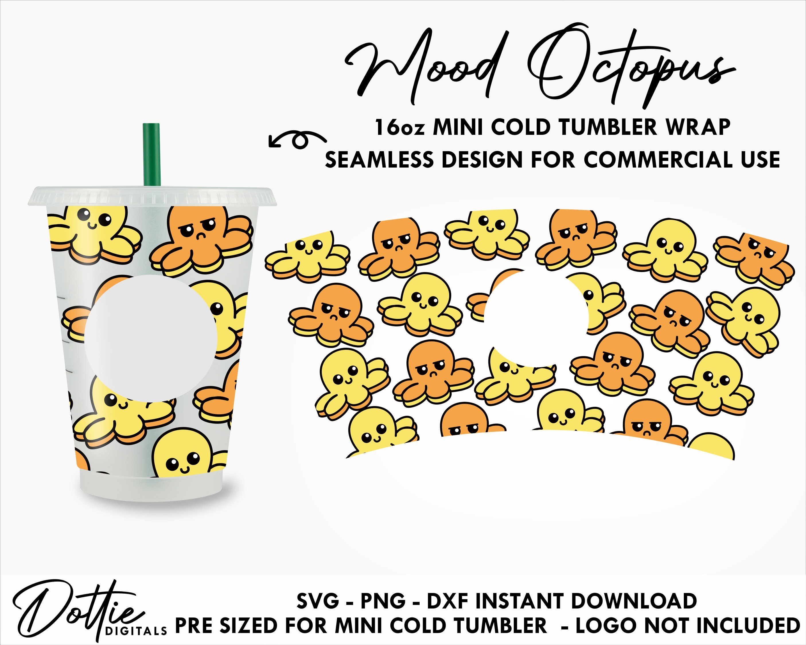 Dottie Digitals - Stars Mini Starbucks Cup SVG PNG DXF Cutting File - 16oz  Cold Cup - Baby Starbucks Design Small Venti Cup Instant Digital Download