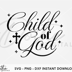 Kind Gottes SVG PNG DXF Christentum schneiden Datei digitaler Download Cricut Silhouette Handwerk Datei Religion Gott SVG Jesus