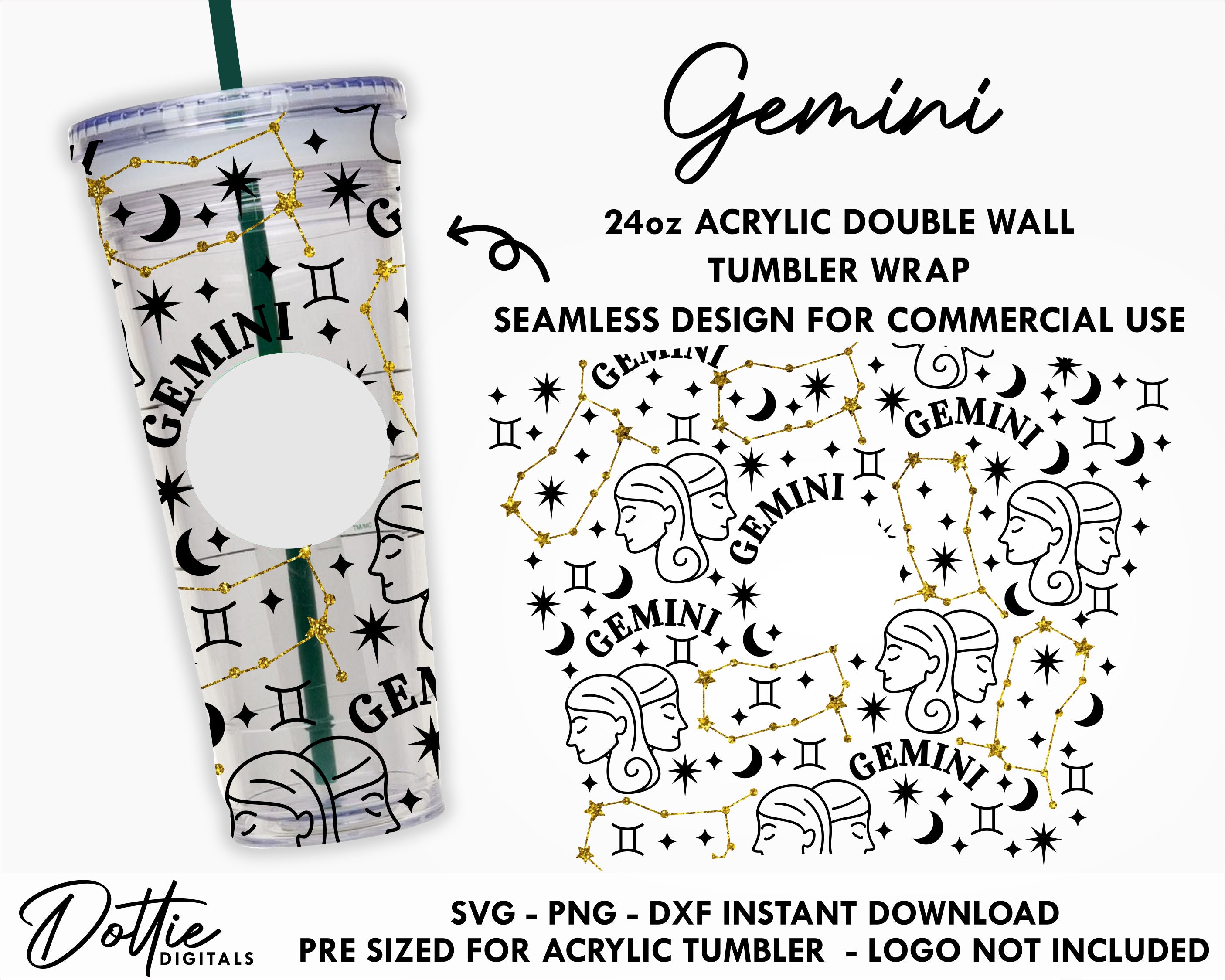 Dottie Digitals - Sagittarius Starbucks Cold Cup SVG PNG DXF Zodiac Star  Sign Cutting File 24oz Venti Cup Instant Digital Download Constellations  Astrology