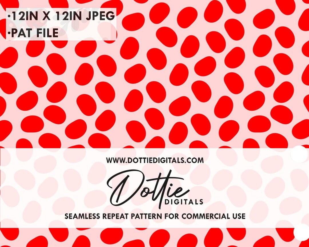 Pattern Red Tonal Dots Red Dots on Pink Seamless Pattern, Abstract Digital Paper, Polka Dot ...