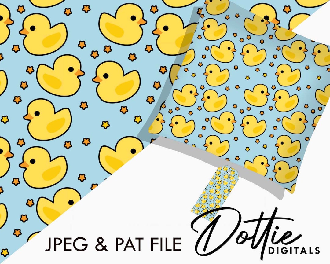 Rubber Ducks Seamless Pattern - Cute Bath Time Toy Repeat Pattern JPG ...