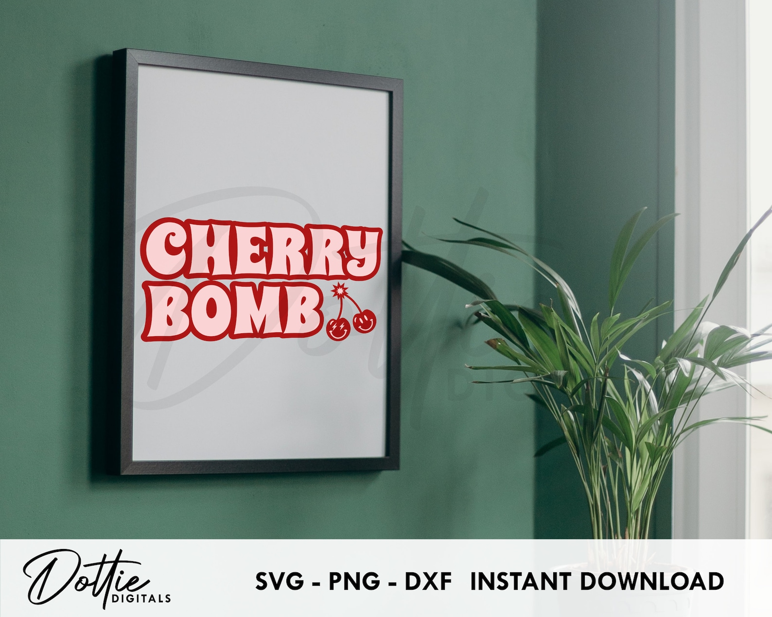 Cherry Bomb SVG PNG DXF Explosive Cherries Funky Sublimation - Etsy