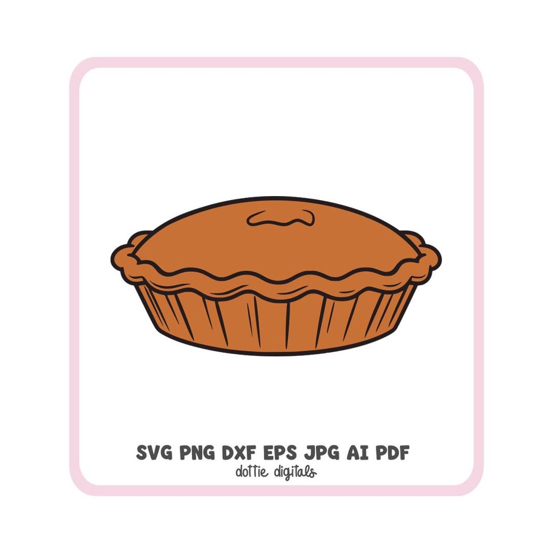 Pie SVG PNG DXF, Pastry Baking Cut File, Cricut & Silhouette Design - Etsy