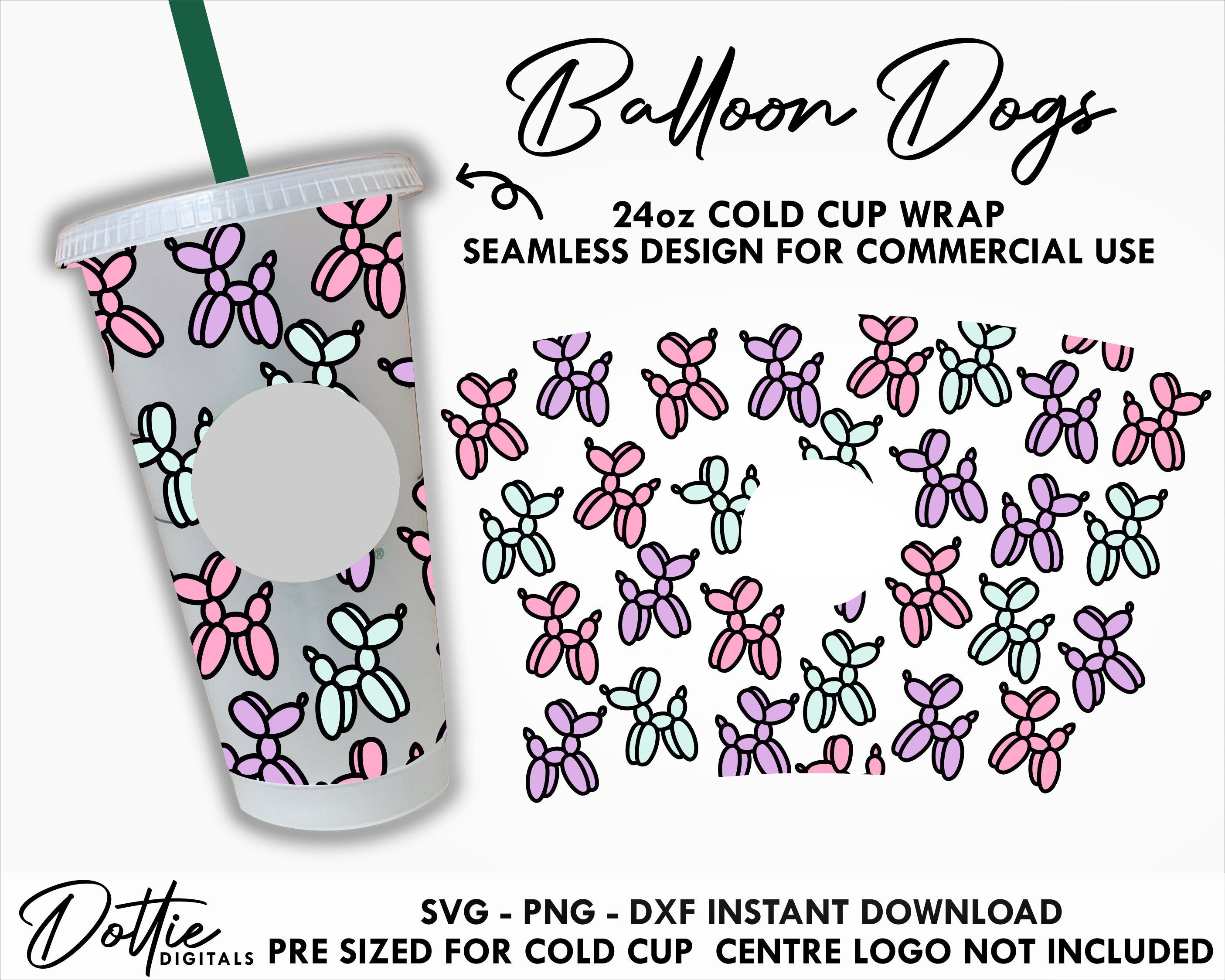 Dottie Digitals - Stars Mini Starbucks Cup SVG PNG DXF Cutting File - 16oz  Cold Cup - Baby Starbucks Design Small Venti Cup Instant Digital Download