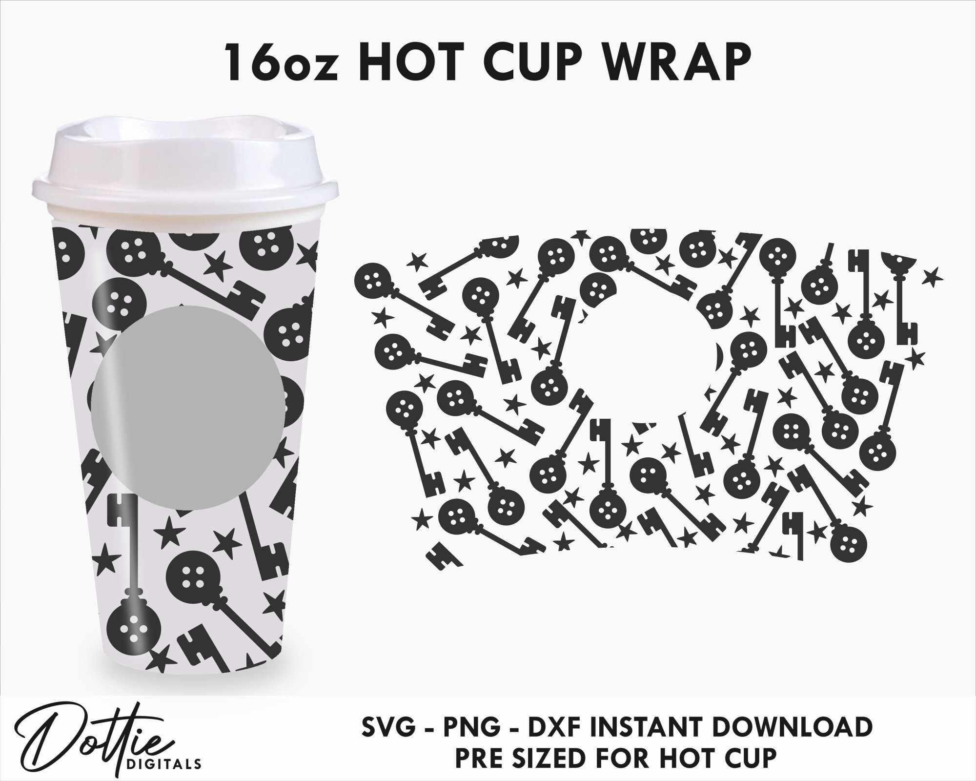 Dottie Digitals - Starbucks SVG Halloween Blood Drip Hot Cup Svg