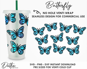 Butterfly Svg Starbucks Cup | Etsy