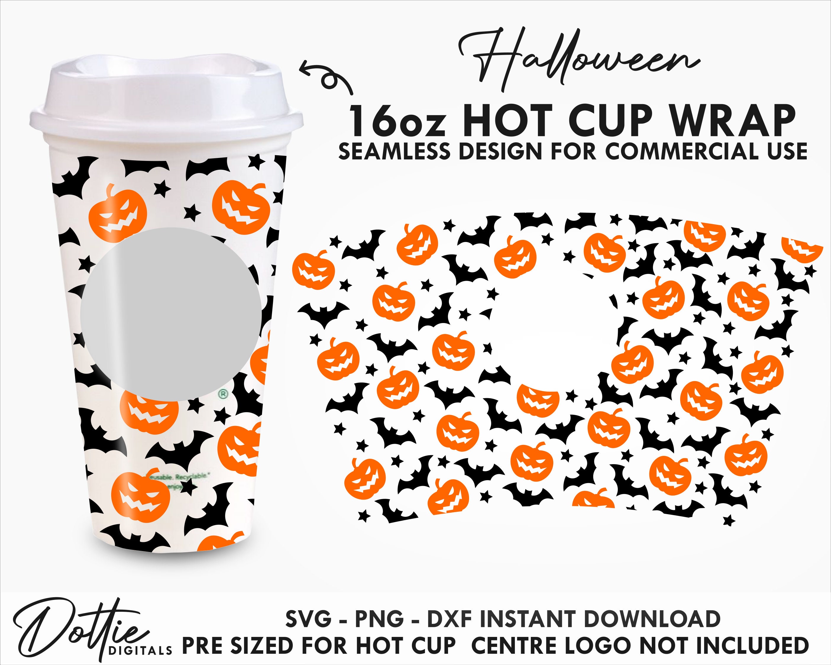 Dottie Digitals - Starbucks SVG Halloween Blood Drip Hot Cup Svg