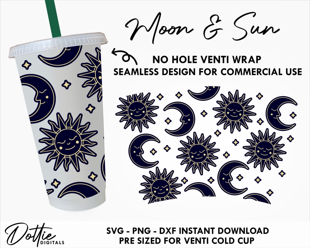 Leo Starbucks Cold Cup No Hole SVG PNG Dxf No Gap Star Sign Zodiac Stars  Mystical Full Wrap Cutting File 24oz Astrology Venti Cup Digital