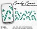 Glass Wrap SVG Candy Canes 16oz  Can Svg PNG DXF  Xmas Christmas Festive Cutting File Instant Digital Download 