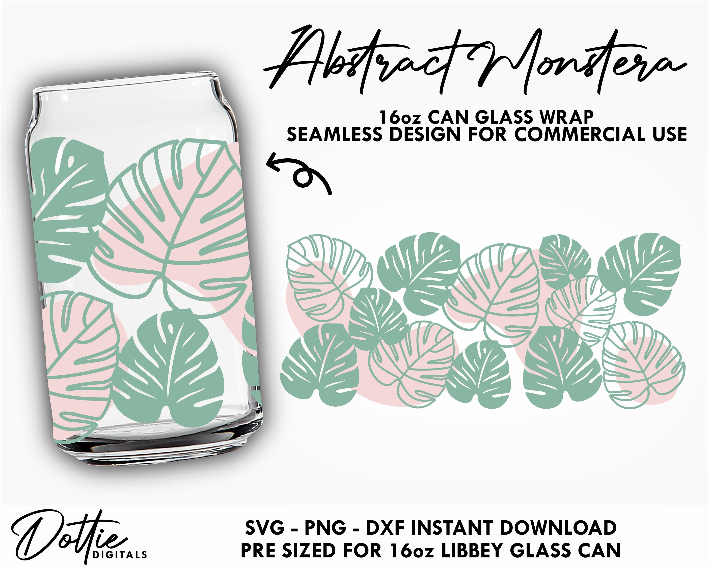 TROPICAL FOLIAGE UVDTF CUP WRAP