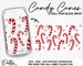 Candy Canes Beer  Glass Can SVG 20oz Beer  Can Sweets Christmas Wrap Svg PNG DXF Xmas Candies Beer  Cup Cutting File Instant Can svg 