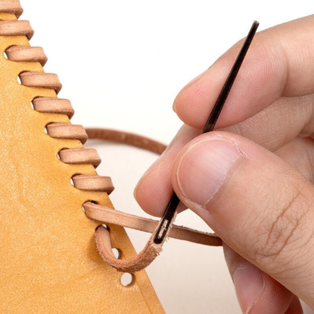 Hook N Eye Leather Lacing Needle, Needle for Leather Thonging Etsy