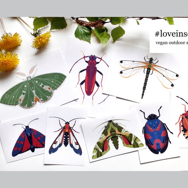 love insects - vegan outdoor stickers