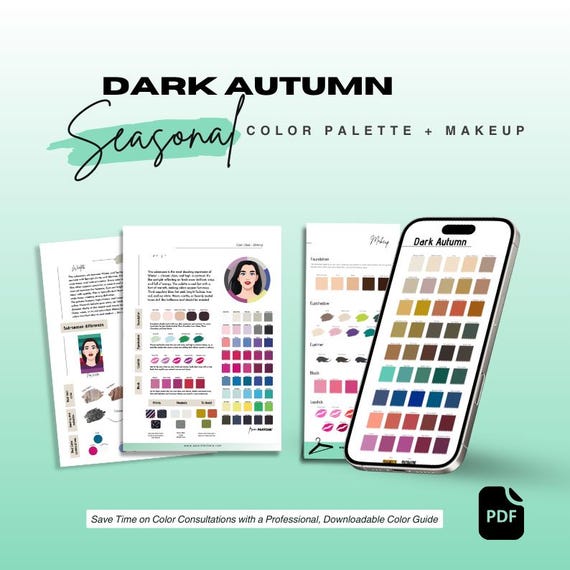 Dark Autumn Color Palette: Seasonal Makeup Guide (PDF)