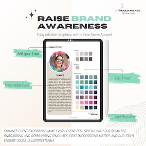 Stylist Business Bundle: Color Analysis & Style Discovery Canva Kit (Digital Download) image 2