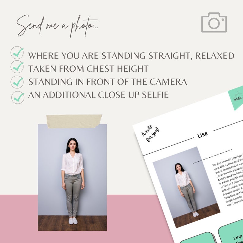 KIBBE Body Shape Analysis Kibbe Body Type Portfolio Printable A4 Format