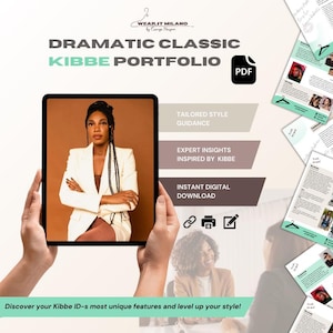 Dramatic Classic Kibbe Style Guide: Timeless Fashion (PDF)