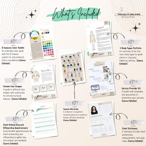 Stylist Business Bundle: Color Analysis & Style Discovery Canva Kit (Digital Download) image 6
