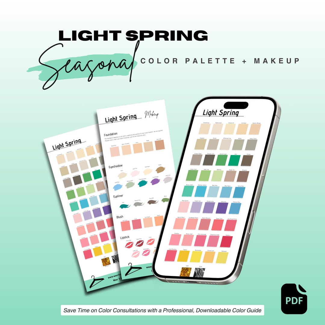 LIGHT SPRING Seasonal Color Palette and Makeup Palette - Armocromia ...