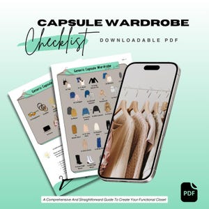AUTUMN WINTER Capsule Wardrobe Checklist - A Guide to a Generic Wardrobe Foundation Minimalist Style Closet Inventory