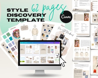 Editable Style Discovery Canva Template for Stylists | Personal Style Workbook | Fashion Consultant Client Guide