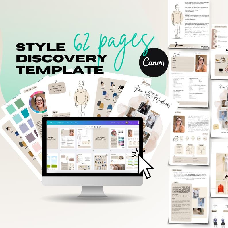 Discover Style Editable Style Discovery Canva Template for Stylists | Personal Style ...