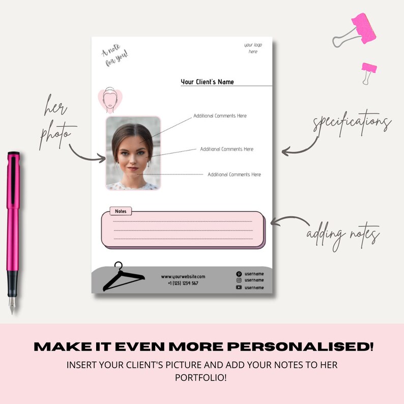 FACE SHAPE ANALYSIS Editable Face Shape Guide Canva Template for