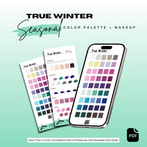 True Winter Color Palette + Makeup Guide (Digital Download)