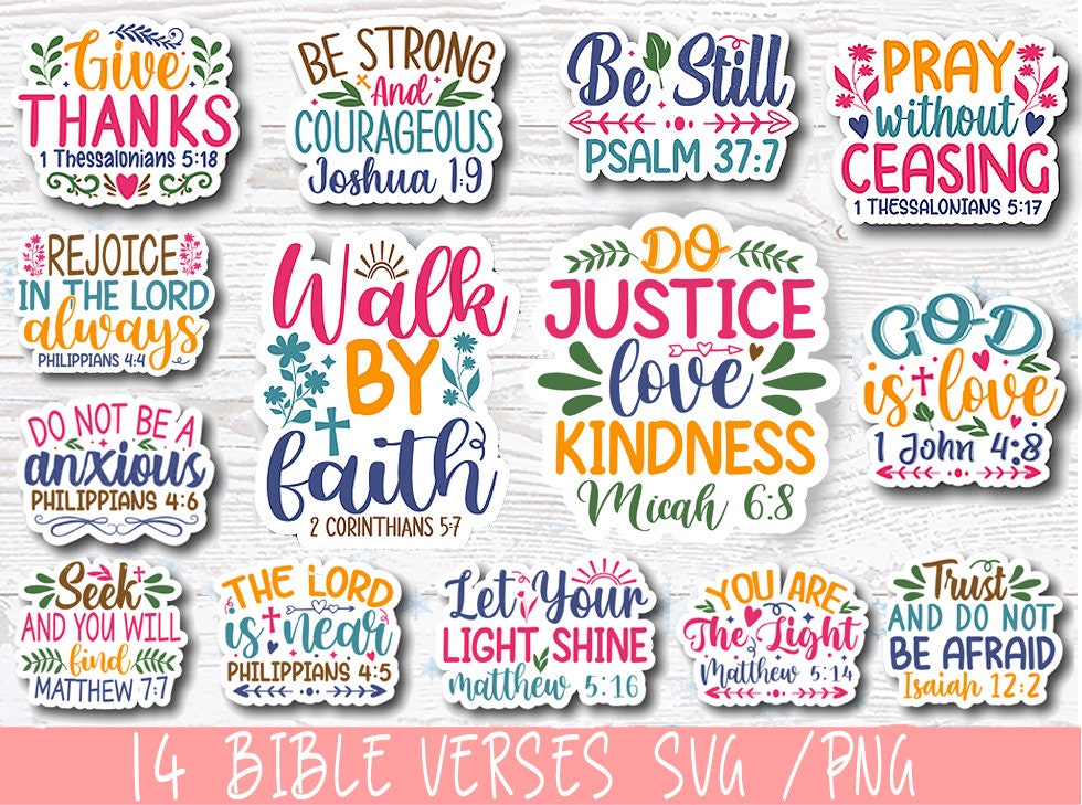 Printable Bible Washi Tape, Instant Download, Scripture Stickers