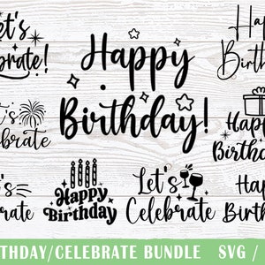 Alles Gute zum Geburtstag svg Bundle, alles Gute zum Geburtstag png, alles Gute zum Geburtstag Cake Topper svg, Geburtstagskuchen svg, SVG-Dateien für Cricut, Geburtstag Clipart