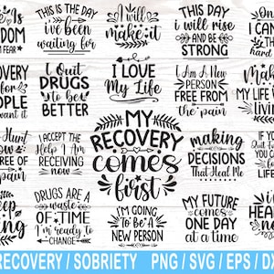 Inspirational SVG Bundle, Sobriety svg, Mental Health SVG, Addiction svg, Motivation svg, Recovery SVG, Recovery SVG, Cricut, Coffee Cup svg,