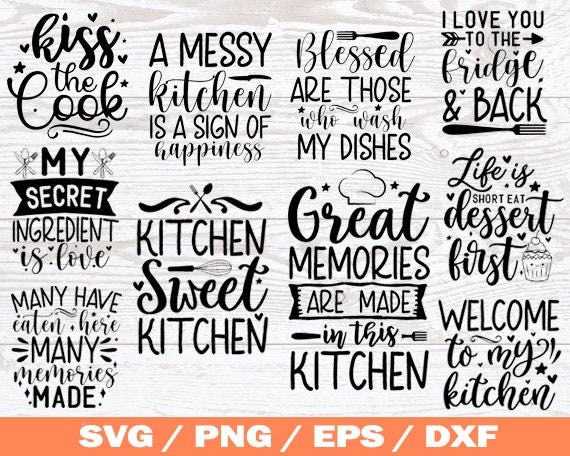 Funny kitchen Sign SVG Bundle, kitchen SVG Bundle - 20 Designs