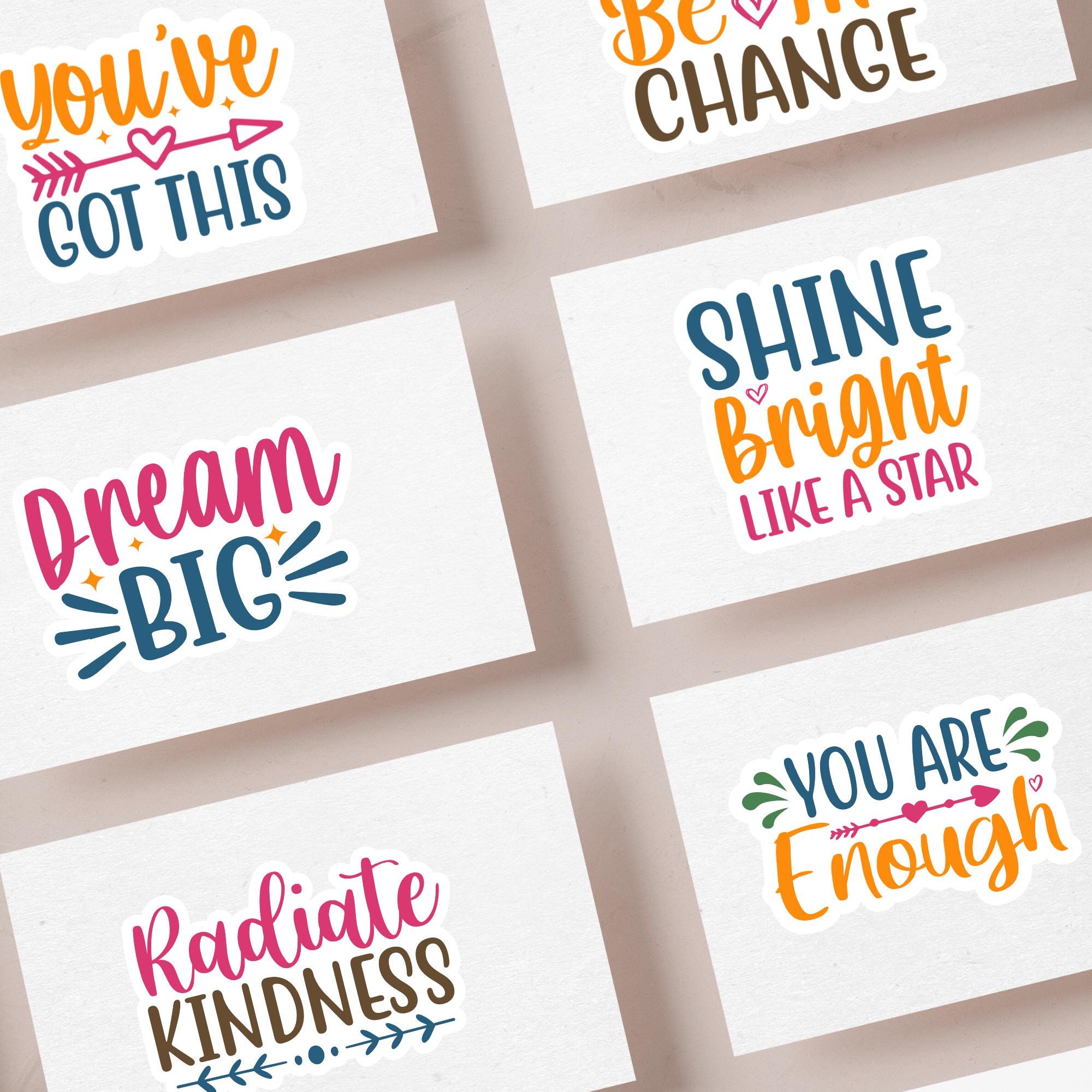 Inspirational Svg, Digital Stickers Bundle, Mental Health Png ...